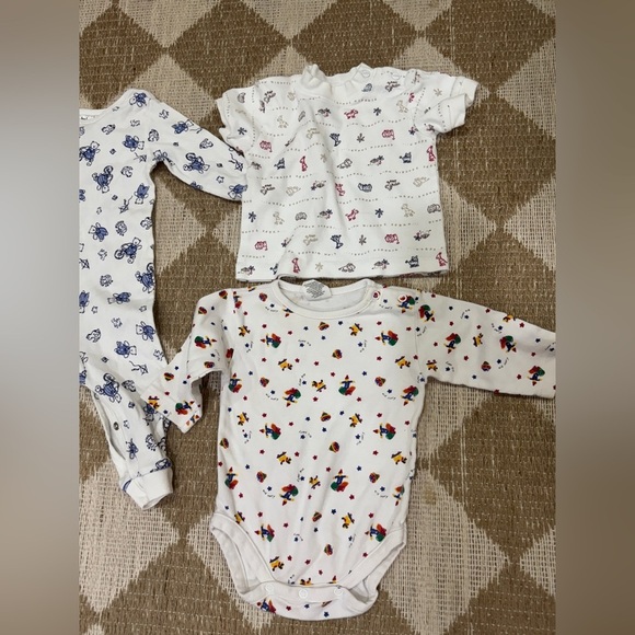 Lot 90s OshKosh B’Gosh baby onesie romper coverall embroidered boy teddy bear - Picture 3 of 9